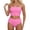 AB526 Light Pink, variant on Bainana Women 2 Pieces Bikini Set Solid Color Strapless Off Shoulder Tube Tops And High Waisted Bottom Slit Swimsuit Female Comfortable Summer Hawaii Swim Wear Black Size L