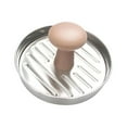 thumbnail image 2 of Máquina para hacer hamburguesas de acero inoxidable: herramienta fácil de asar para hamburguesas caseras Acero inoxidable 430., 2 of 9
