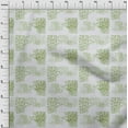 thumbnail image 3 of oneOone Georgette Viscose Light Green Fabric Texture Watercolor Sewing Material Print Fabric By The Yard 42 Inch Wide, 3 of 4
