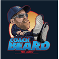 thumbnail image 2 of Ted Lasso Coach Beard Crew Neck Short Sleeve Navy Men's T-shirt-XS, 2 of 3
