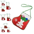 thumbnail image 4 of Christmas Stocking Sewing Kit DIY 10 Sets Mini Gift Bag Xmas Stocking for Kids, 4 of 10
