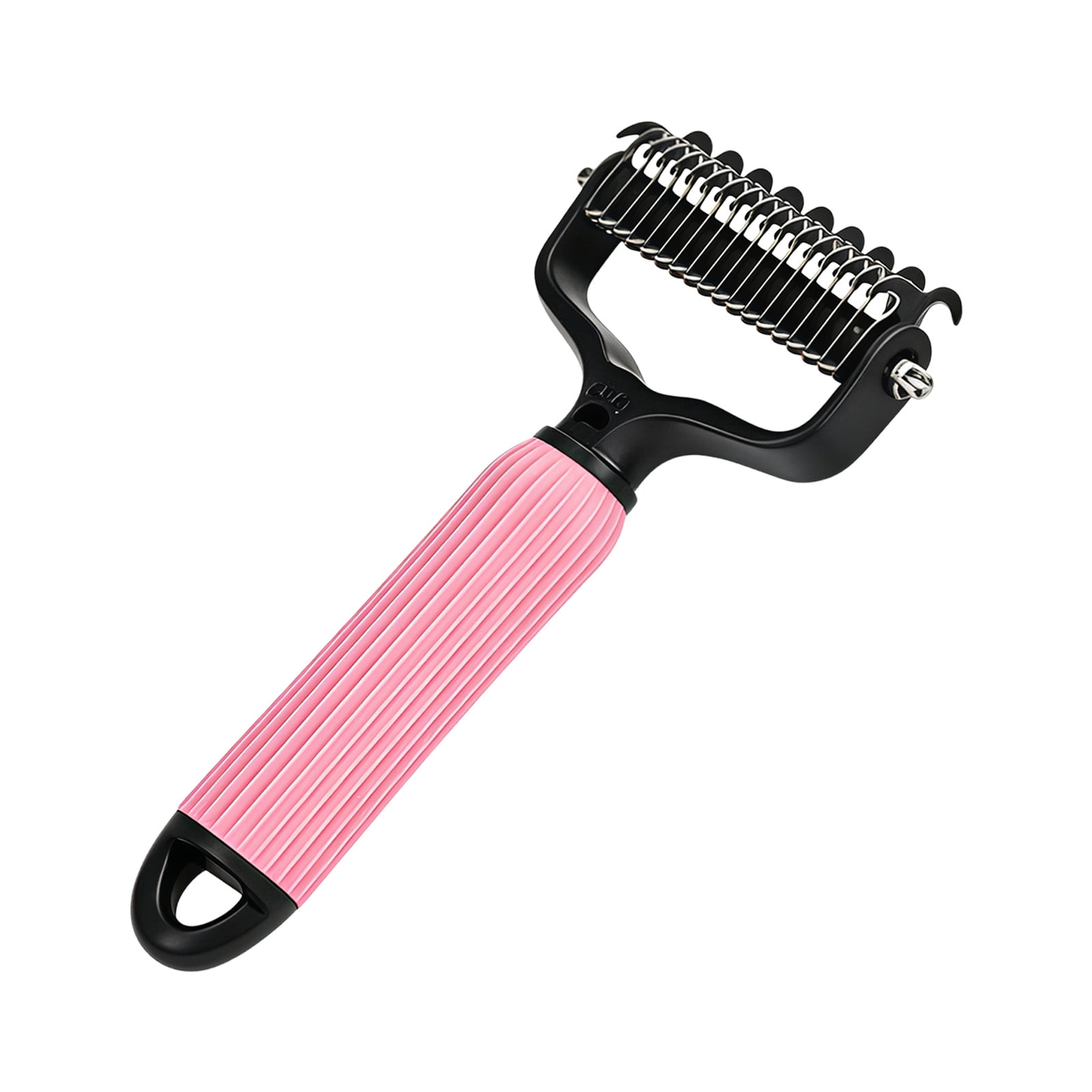 Portable Double Sided Comb Pet Deshedding Brush Perfect For Travel Quickly Smooths And Untangles Matted Hair