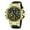 Black Golden, variant on Waterproof Astronaut Creative Dial Dual Display Digital Wristwatch LED Sport Men Chronograph