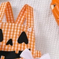 thumbnail image 5 of MUXiin Girls Halloween Bow Print Romper Toddler Soft Comfortable Daily Wear Outfit Loose Fit Baby Bodysuit, 5 of 9