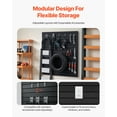 thumbnail image 4 of VEVOR 4 x 4 ft Slat Wall Paneling PVC Black Garage Slatwall with Modular Design, 4 of 9