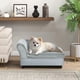 thumbnail image 2 of HOWEN Luxury Fancy Dog Couch with Hidden Storage, Small Dog Sofa Bed with 2" Soft Foam, Modern Pet Furniture for Puppies & Little Breeds, Pale Gray, 2 of 18