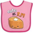 thumbnail image 3 of Inktastic Cute As 3.14 Pi Day Pumpkin Pie Pun Boys or Girls Baby Bib, 3 of 4
