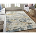 thumbnail image 2 of Feizy Everley Modern Abstract, Gray/Yellow/Blue, 10' x 14' Area Rug Easy Care Stain Resistant Pet & Kid Friendly Casual Watercolor Floor Rug for Living room Bedroom, 2 of 8