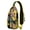 Boho Tropical S, variant on Tropical Sunset Sling Bag, Lightweight Crossbody Daypack with Ocean Palm Tree Design, Fashionable Backpack for Summer Travel and Commute