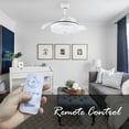 thumbnail image 4 of Bella Depot 36" Retractable Ceiling Fan with Remote Control and Light Kit White, 4 of 10