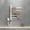 White, variant on 82W LCD Electric Towel Rail, Heated Towel Rack, 5 Bars 180° Rotation Stainless Steel Bathroom Towel Warmer, Wall Mounted Towel Ladder,[Energy Class A]