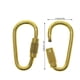 thumbnail image 4 of Wosthever Paquete de 24 ganchos de llavero con mosquetón de bloqueo de anillo en D, mosquetones de escalada, Clips, soporte para regalos, deportes al aire Artesanía Oro, 4 of 5