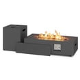 thumbnail image 1 of Gymax 42'' Outdoor Rectangular Fire Table 50 000 BTU Propane Gas Fire Pit Table w/ Lid, 1 of 10