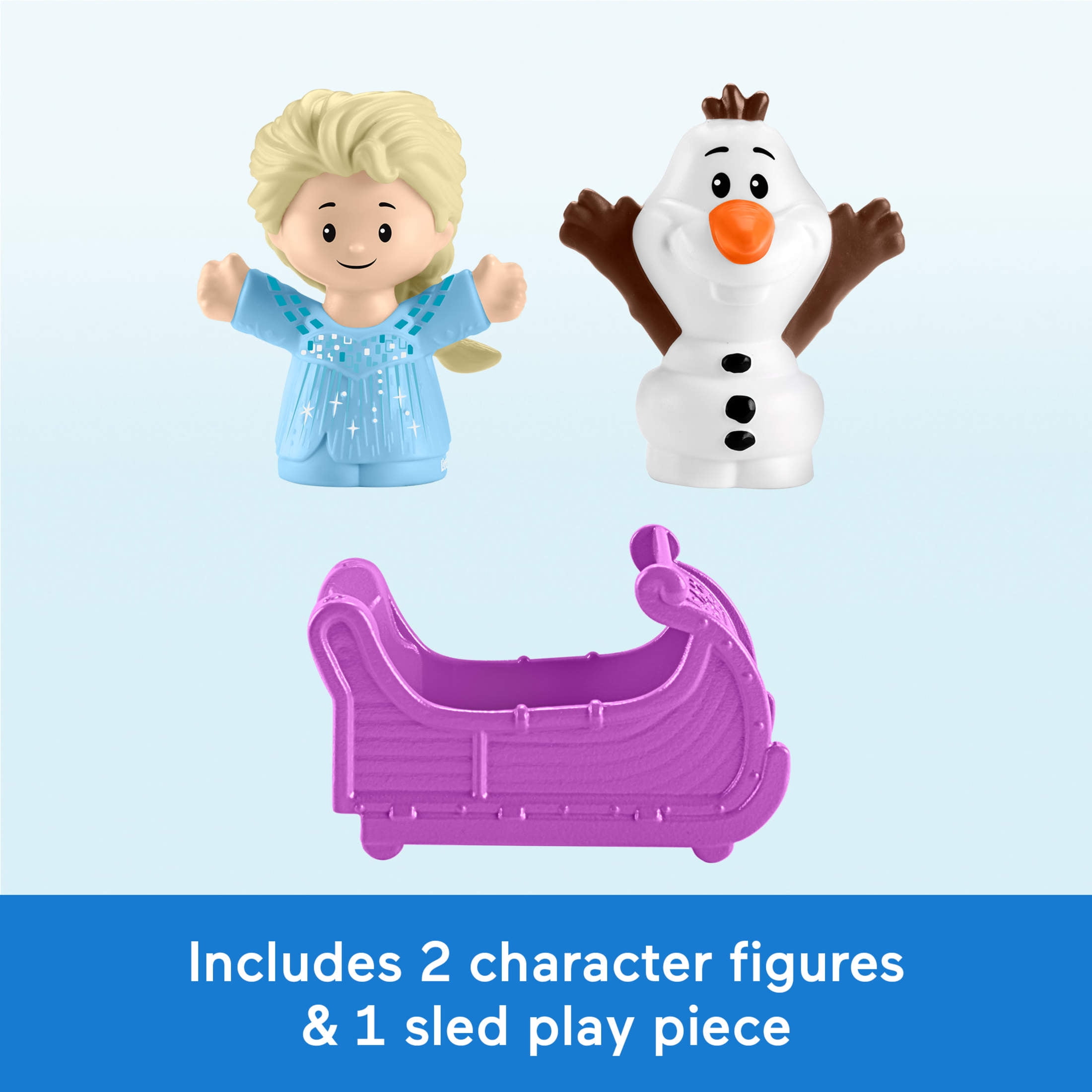 Disney Frozen Arendelle Sledding Adventures Little People Toddler Playset with 2 Figures