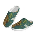 thumbnail image 2 of Daiia Knitted Woodland Squirrel Print Women’s Fuzzy Slippers Memory Foam Lightweight House Shoes Cozy Loafer Flannel House Shoes-37/38, 2 of 7