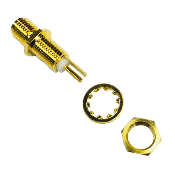 132270 Connector SMA F 0Hz to 18GHz 50Ohm Solder ST Thru-Hole Gold