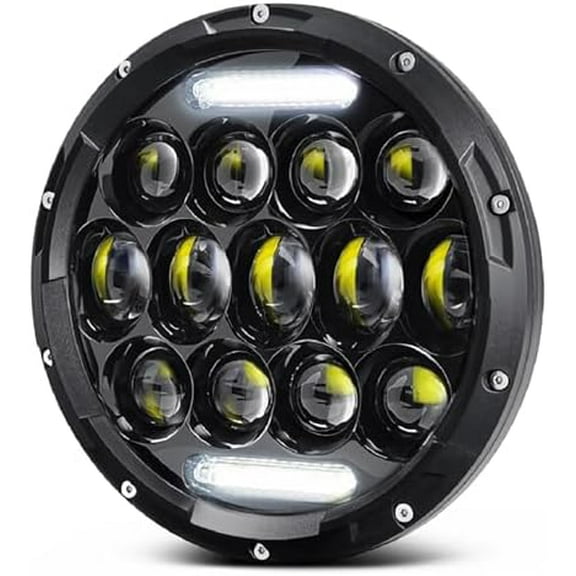 7 inch LED Motorcycle Headlight with H4 Plug High/Low Beam and DRL for Touring Dyna Electra Glide Road King Softail Fatboy Road Glide$$Vehicle Parts & Accessories