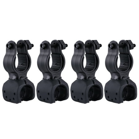 

HOMEMAXS 4 Pcs 360 Degree Rotatable Clamp Flashlight LED Torch Light Holder Mount