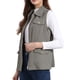 thumbnail image 4 of CHAQUETA SIN MANGAS CON CREMALLERA INSPIRADA EN CHIC PARA MUJERES, VESTIDO UTILITARIO CON BOLSILLOS M GRIS OSCURO, 4 of 6