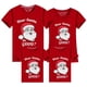 thumbnail image 3 of Camisetas navideñas a juego para la familia, diseño exclusivo luminoso, Papá Noel, buena familia, 3 of 4