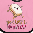 thumbnail image 4 of Inktastic No Crusts, No Rules- Silly PB&J Sandwich on the Loose Boys or Girls Baby Bib, 4 of 4