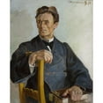 thumbnail image 2 of Jacek Malczewski 20x24 Black Ornate Framed Double Matted Museum Art Print Titled: Portrait of Priest Henryk Radomiński (ca.1870 - After 1925) (1895), 2 of 5