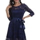 thumbnail image 5 of Lucakuins Vestido de fiesta de cóctel alto y bajo con encaje floral para mujer Vestidos de noche para baile de graduación Lucakuins moda, 5 of 9