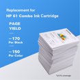 thumbnail image 4 of onn. Remanufactured HP 61 Black & Tri-Colour Ink Cartridges, Two Packs, (360229726), 4 of 4
