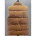 thumbnail image 3 of Autumn Winter Vest Men 2023 New Fashion Warm Cotton Padded Sleeveless Jacket Men Casual Stand Collar Solid Color Waistcoat, 3 of 5