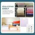 thumbnail image 3 of MasteelfCA 2pcs Shirt Board Household T-shirt Garment Stacking Board PP Clothes Folder, 3 of 8