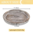 thumbnail image 4 of Farmhouse Wooden Candle Tray - 11 Inch Round Decorative Trays for Coffee Table Dining Centerpiece Kitchen Counter Candle Holder Wood Trays for Christmas Rustic Home Decor, 4 of 9