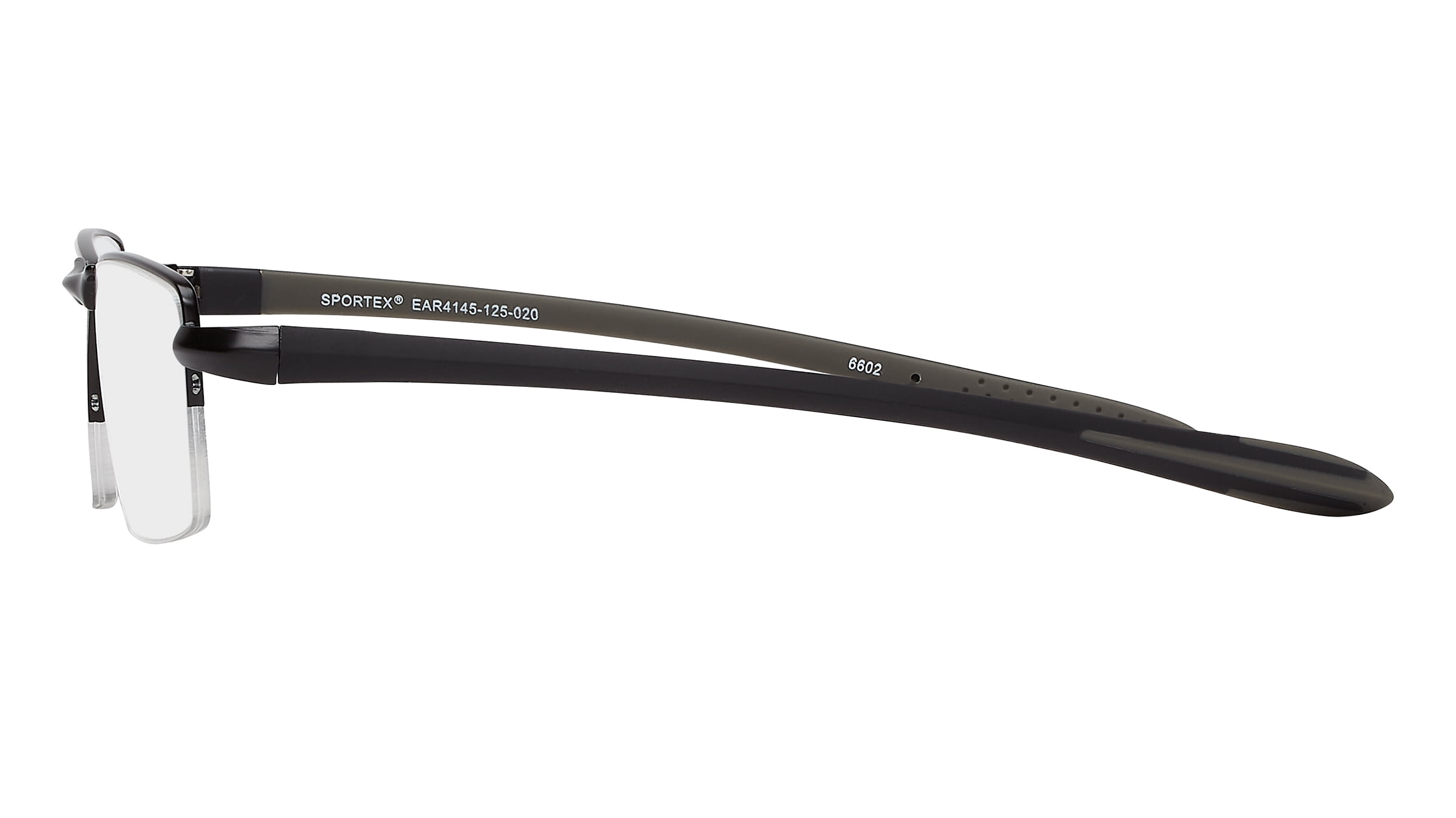 SAV Sportex Reading Glasses, Semi-Rimless Sport Frame, AR4145, +1.25, Gray