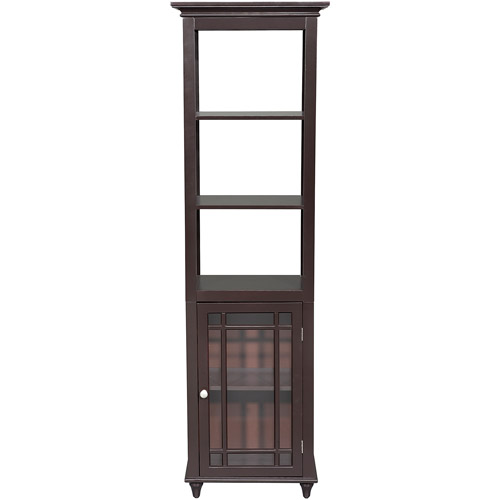 Elegant Home Fashions Heritage Linen Tower, Dark Espresso