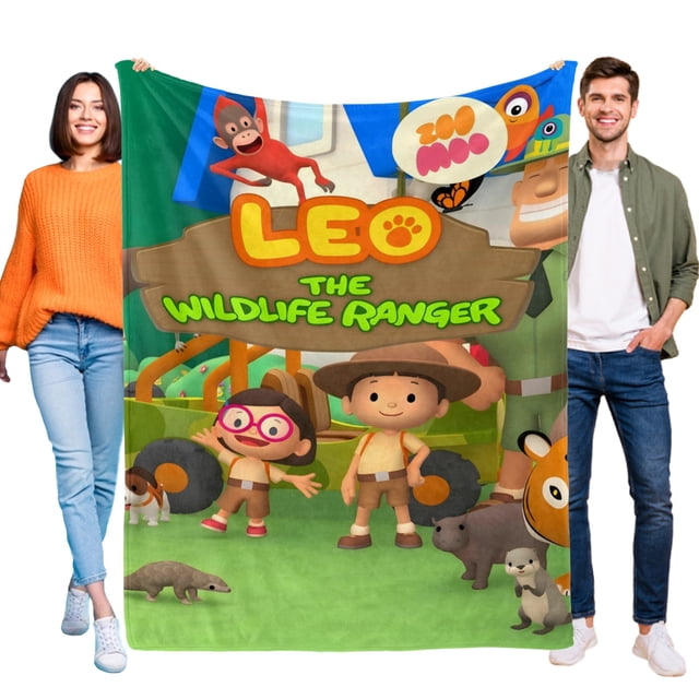 Leo Guardia de Vida Silvestre anti-pilling, suave, ligera, esponjosa y acogedora de lujo para hogar y cocina – Perfecta para niños y adultos,120X180cm