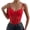 Tank Tops-Red, variant on Brilliant Womens Tank Tops Plus Size Women's Sexy Lace Diamond Fish Bones with Umbilical Exposed Perspective Spicy Girls' Solid Color Vest (Red,M)