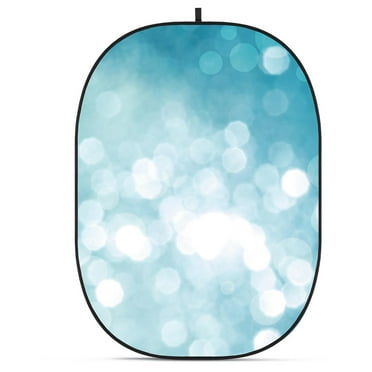 Glow CBA-TB0008 5x6.5' Fabric Collapsible Backdrop, Bokeh Textured