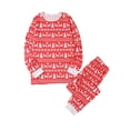 thumbnail image 2 of Christmas Family Pajamas Matching Set Print Tops and Elastic Pants, 2 of 8