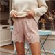 thumbnail image 4 of Pantalones cortos de satén for mujer Y2k con ribete de encaje, micro mini pantalones cortos de pijama, bragas de talle bajo, pantalones de pijama, 4 of 7