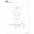 thumbnail image 2 of Kingston Brass K461 Stainless Steel Bar Sink Basket Strainer in Brushed, 2 of 4