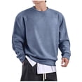 thumbnail image 2 of Mens Fall Fashion Sweatshirt Oversized Men's Lightweight Sweater Work Sweater Mens Fall Sweaters Sweat Shirts for Men Mens Pullover Sweatshirt Tops for Men, 2 of 9