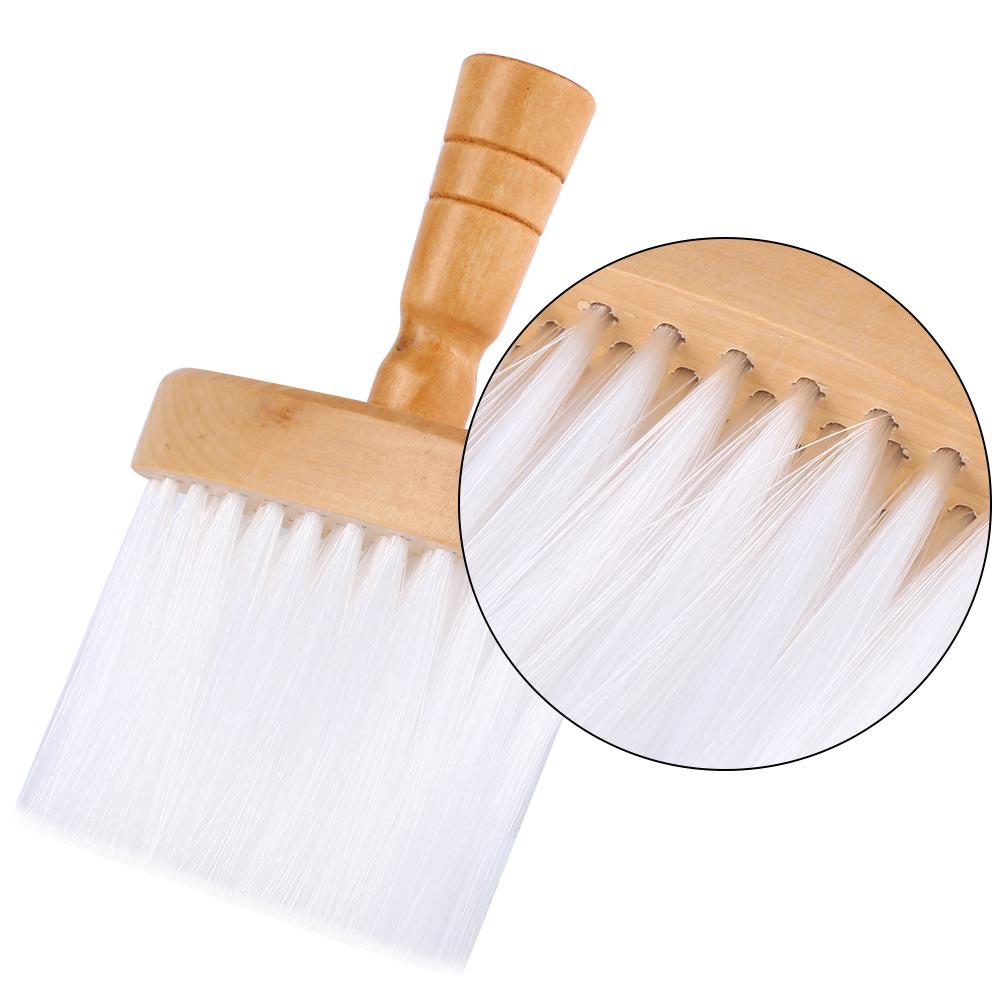 Ejoyous 1pc Soft Neck Duster Brushes Hair Clean Hairbrush Wood Handle