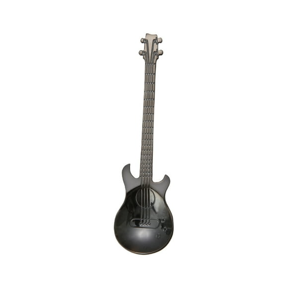 Amdohai 304 Stainless Steel Coffee Spoon Ice Bar Music PUB Guitar Spoons Tea Spoon Flatware Drinking Tools