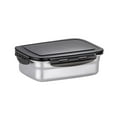 thumbnail image 2 of Stainless Steel Kimchi Container with Leak Proof Lid, 14.5x11x5cm Food Grade Lunch Box for Meal Prep & On-the-go, Large Capacity Airtight Organizer for Office, Travel, and Picnics,Vsgery, 2 of 9