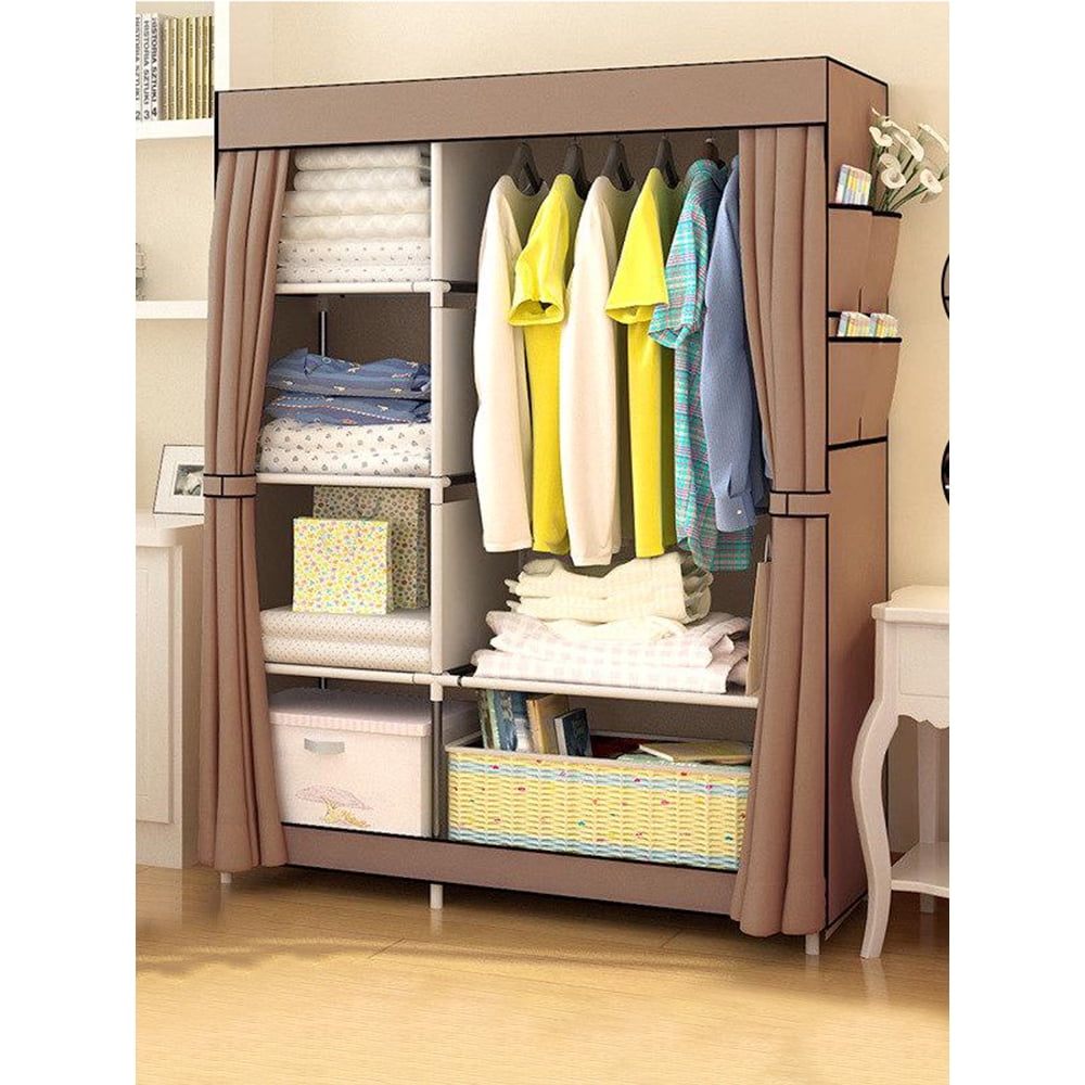 Portable Clothes Closet Wardrobe Storage Organizer with Breathable