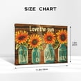 thumbnail image 4 of 8x12 inch Painting Canvas Sunflower & Vase 'Love The Sun' Slogan,Indoor Outdoor Garden,Living Room,Kitchen,Bedroom Wall Decor Hanging Picture,Gift For Sunflower Lovers,Cafe,Garden,Door Decor, 4 of 6