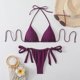 thumbnail image 1 of Traje de baño tankini para mujer con tirantes ajustables y abertura en los hombros, traje de baño de dos piezas para mujer, trajes de baño tankini para mujer, traje de baño de 2 piezas para mujer, tra, 1 of 3