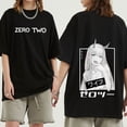thumbnail image 1 of Camiseta de manga corta con estampado de Zero Two de Darling In The Franxx para hombre, ropa de calle divertida de Anime, camisetas informales para mujer, Top de verano xuanjing  unisex, 1 of 1