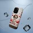 thumbnail image 5 of DistinctInk Tough Case for Apple iPhone 14 Pro MAX (6.7" Screen), Compatible with MagSafe Charging - Valentine's Day Petit Basset Griffon Vendéen Puppy, 5 of 6