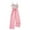 Pink, variant on Kids Floral Jumpsuit for Girl Vacation Ruffle Spaghetti Strap Elegant Jumpsuits Girls Wide Leg Rompers Summer Beach Outfits, Hot Pink, 9 Years