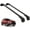 Black, variant on ERKUL Set of Roof Side Rails Rack + Cross Bars for Mitsubishi Outlander Sport ASX 2011-2024 | Complete Roof Rack System | Rooftop Luggage Carrier, Kayak, Canoe, Ski | Designed for Bare Roofs | Silver